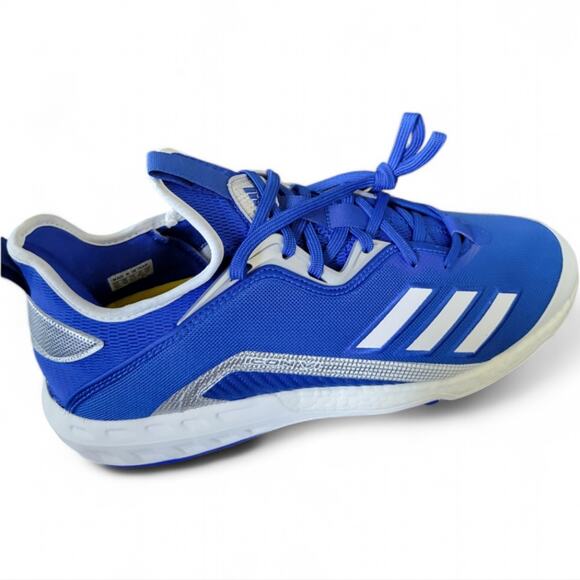 adidas Icon 6 Baseball Cleats Size 12.5 Metal Cleats Blue Silver White - Picture 4 of 7